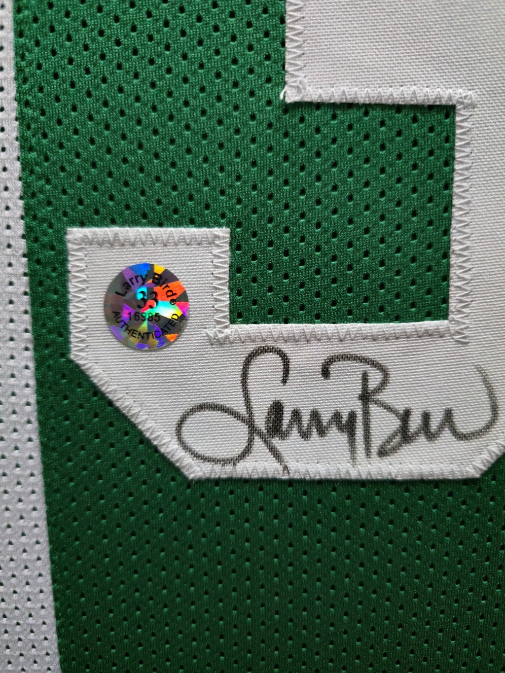 Framed Boston Celtics Larry Bird Autographed Signed Jersey Larry Bird Holo