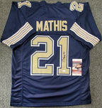 Pitt Panthers Damarri Mathis Autographed Signed Jersey Jsa Coa