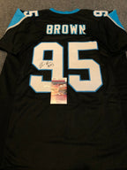 Carolina Panthers Derrick Brown Autographed Signed Jersey Jsa  Coa