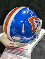 Denver Broncos Jake Plummer Autographed Throwback Mini Helmet Jsa Coa