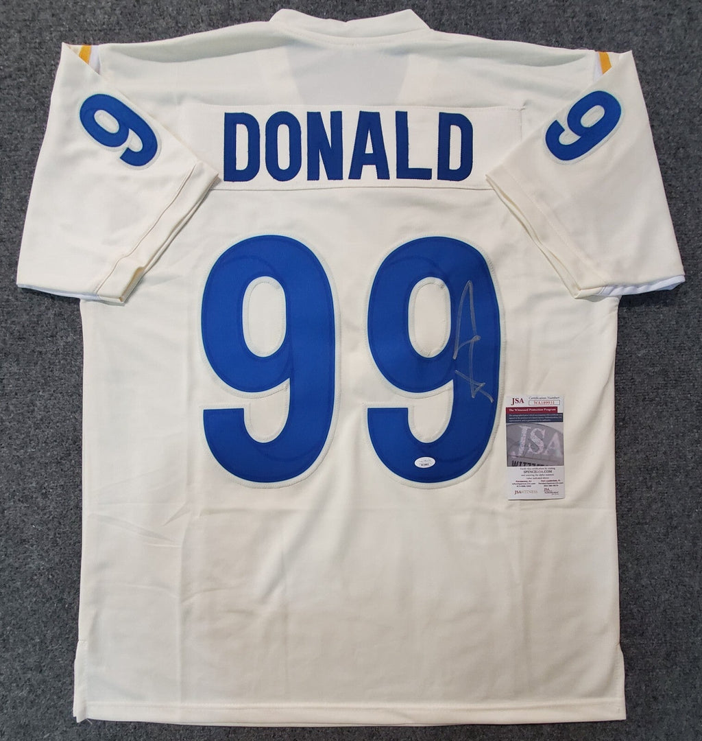 Los Angeles Rams Aaron Donald Autographed Signed Jersey Jsa Coa