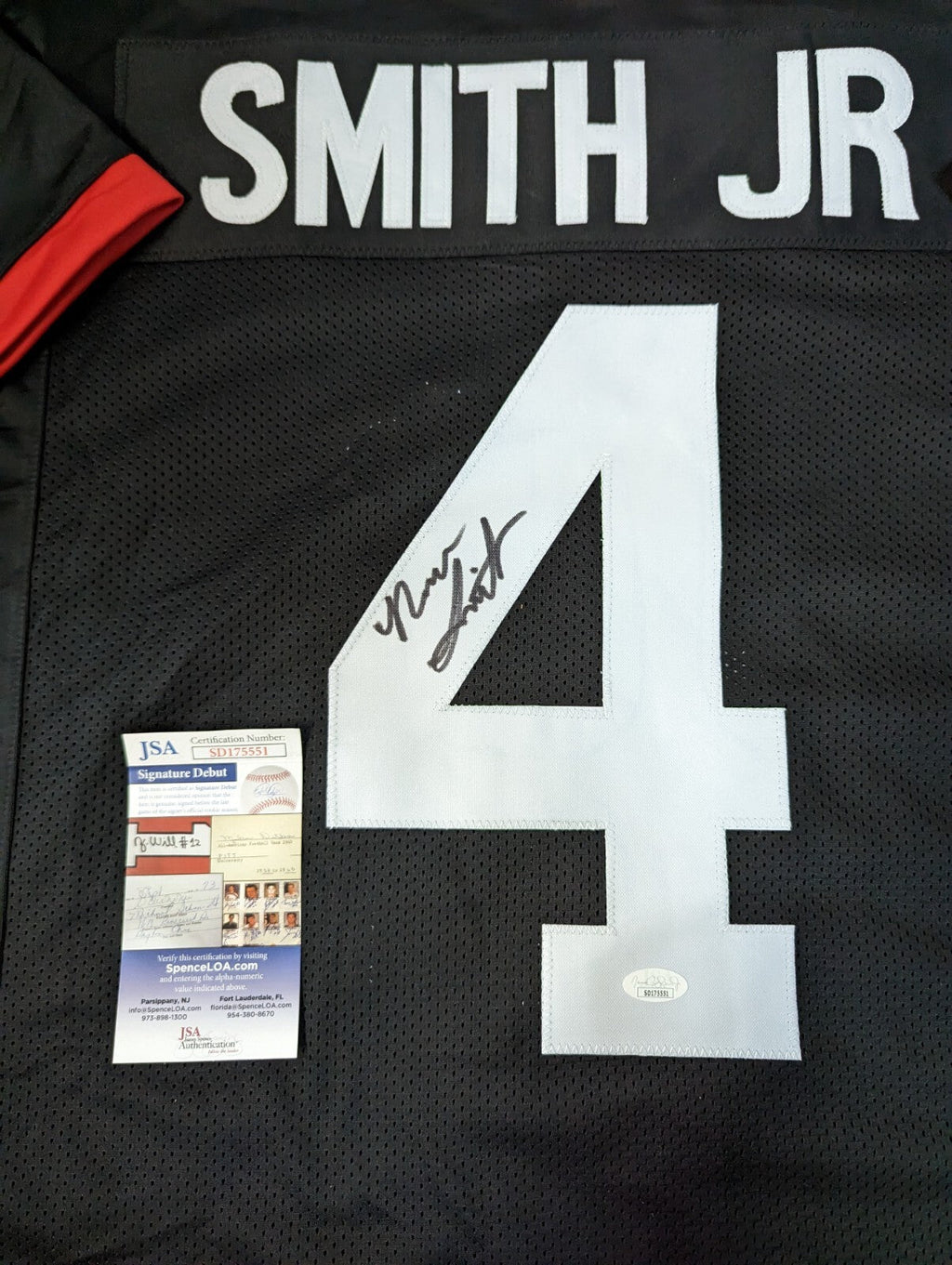 Georgia Bulldogs Nolan Smith Jr Autographed Signed Jersey Jsa Coa