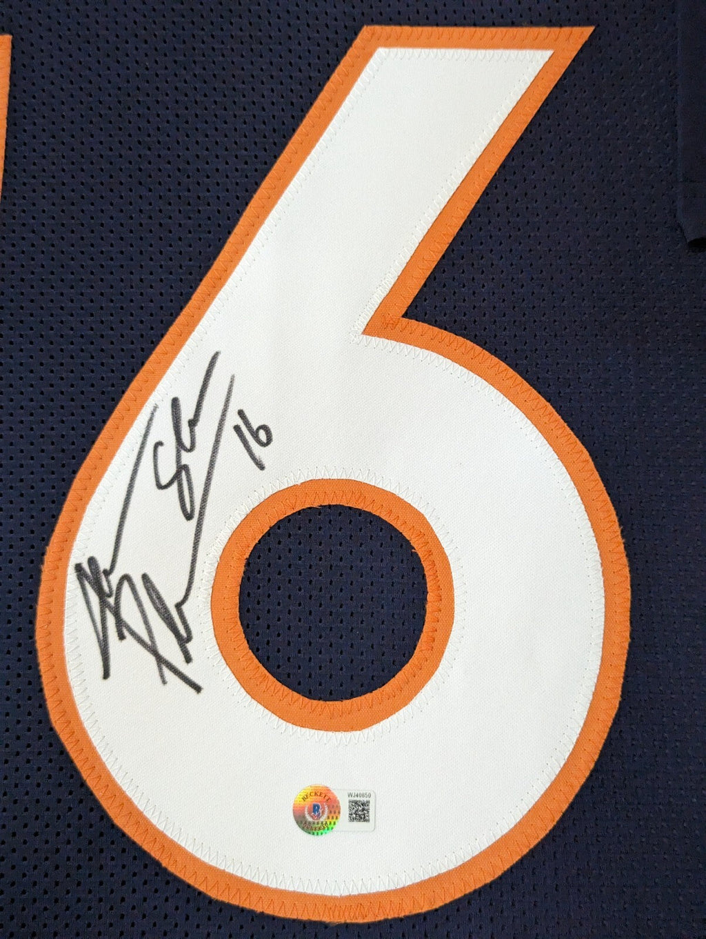 Framed Denver Broncos Jake Plummer Autographed Signed Jersey Beckett Holo