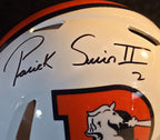 Denver Broncos Pat Surtain Ii Signed 2X Insc Authentic Full Size Helmet Beckett