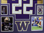 Framed Washington Huskies Trent Mcduffie Autographed Signed Jersey Jsa Coa