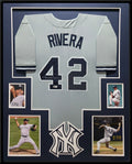 Framed N.Y. Yankees Mariano Rivera Autographed Signed Insc Jersey Beckett Holo