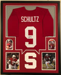 Framed Dalton Schultz Autographed Signed Stanford Cardinals Jersey Jsa Coa