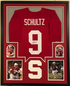 Framed Dalton Schultz Autographed Signed Stanford Cardinals Jersey Jsa Coa