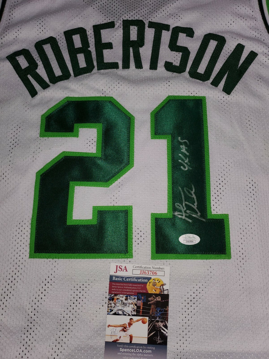 Milwaukee Bucks Alvin Robertson Autographed Signed Jersey Jsa Coa