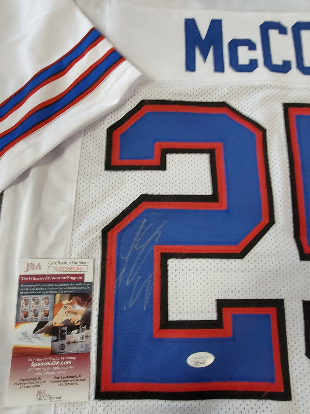 Buffalo Bills Lesean Mccoy Autographed Signed Jersey Jsa  Coa