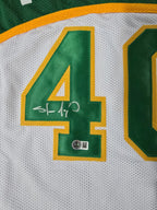 Seattle Supersonics Shawn Kemp "Reign Man" Autographed Signed Jersey Beckett