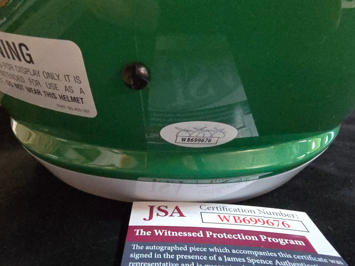 Philadelphia Eagles Fletcher Cox Signed Full Size Kelly Replica Helmet Jsa Coa