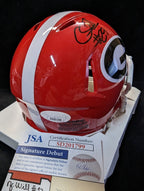 Georgia Bulldogs Chris Smith Autographed Signed Mini Helmet Jsa Coa