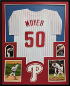 Framed Philadelphia Phillies Jamie Moyer Autographed Signed Jersey Playball Coa