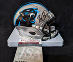Carolina Panthers Brian Burns Signed  Speed Mini Helmet Jsa Coa