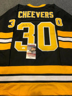 Boston Bruins Gerry Cheevers Autographed Signed Inscribed Jersey Jsa Coa