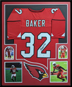Framed Arizona Cardinals Budda Baker Autographed Signed Jersey Beckett Coa