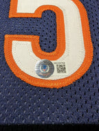 Framed Chicago Bears 3X Signed Singletary Urlacher Butkus Jersey Dual Coa