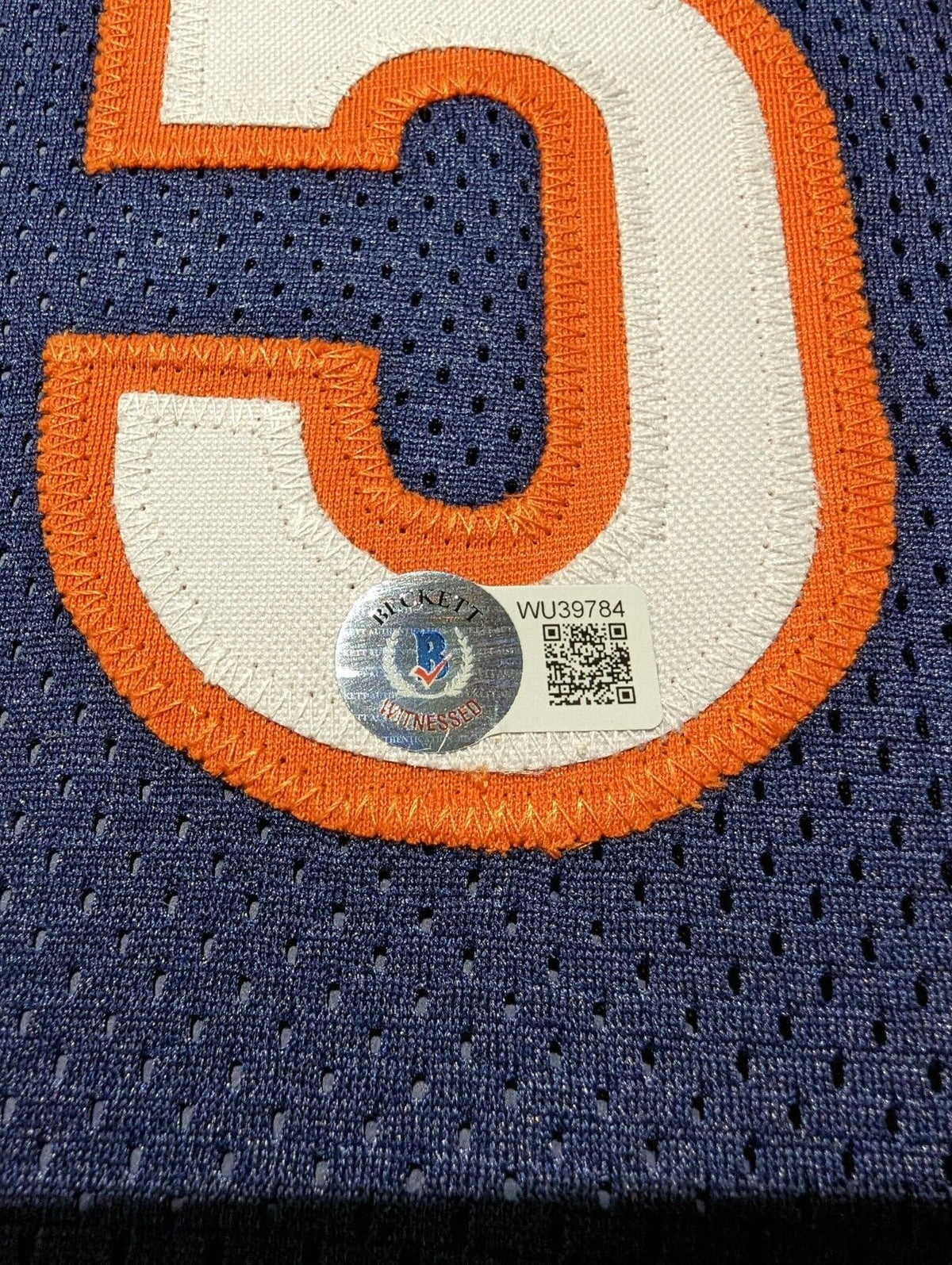 Framed Chicago Bears 3X Signed Singletary Urlacher Butkus Jersey Dual Coa