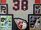 Framed Cleveland Guardians Steven Kwan Autographed Signed Jersey Jsa Coa