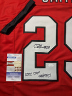 Georgia Bulldogs Chris Smith Autographed Signed Inscribed Jersey Jsa  Coa