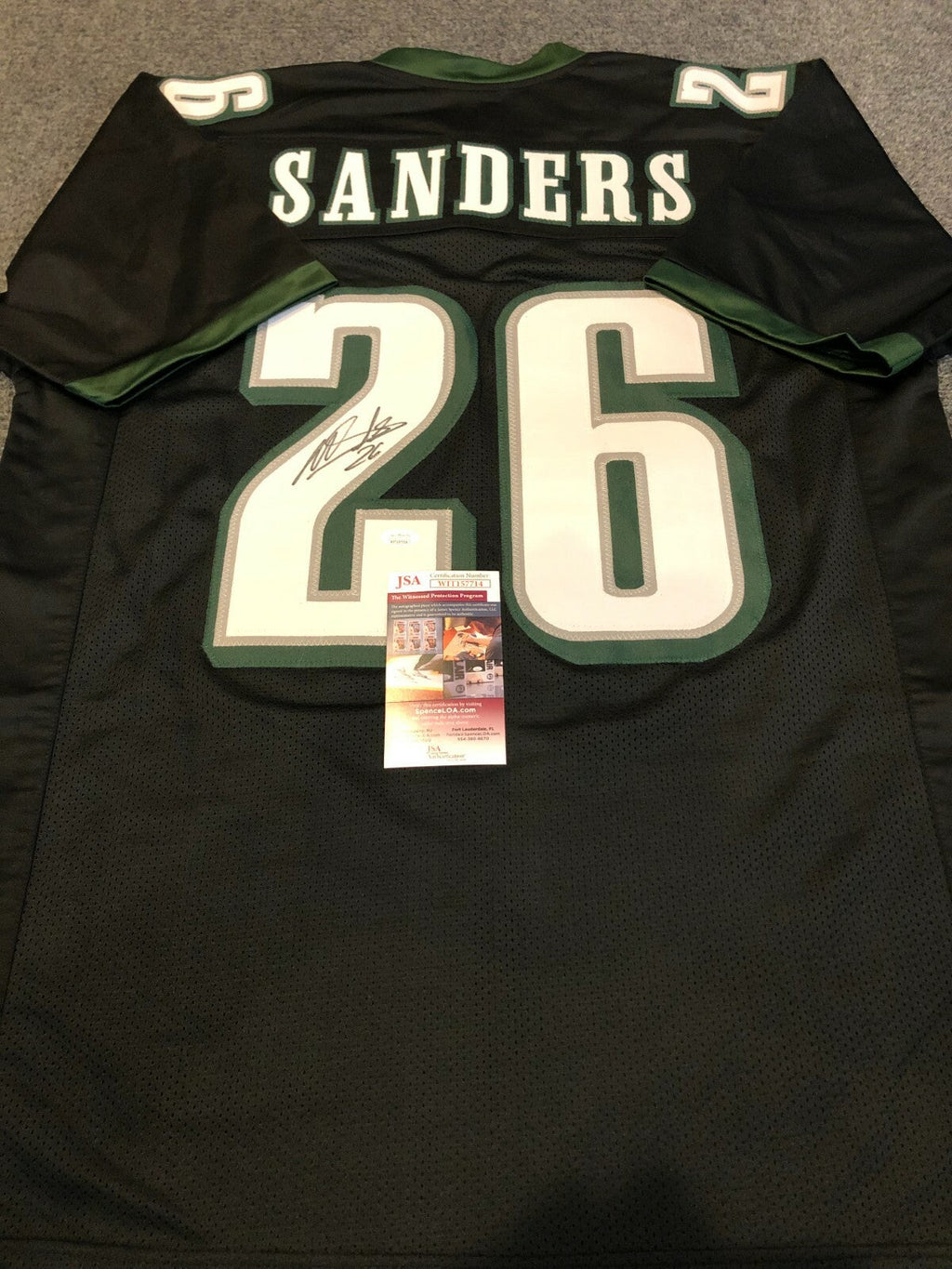 Philadelphia Eagles Miles Sanders Autographed Signed Jersey Jsa  Coa