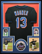 Framed New York Mets Billy Wagner Autographed Inscribed Jersey Jsa Coa