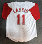 Cincinnati Reds Barry Larkin Autographed Signed Custom Jersey Beckett Holo