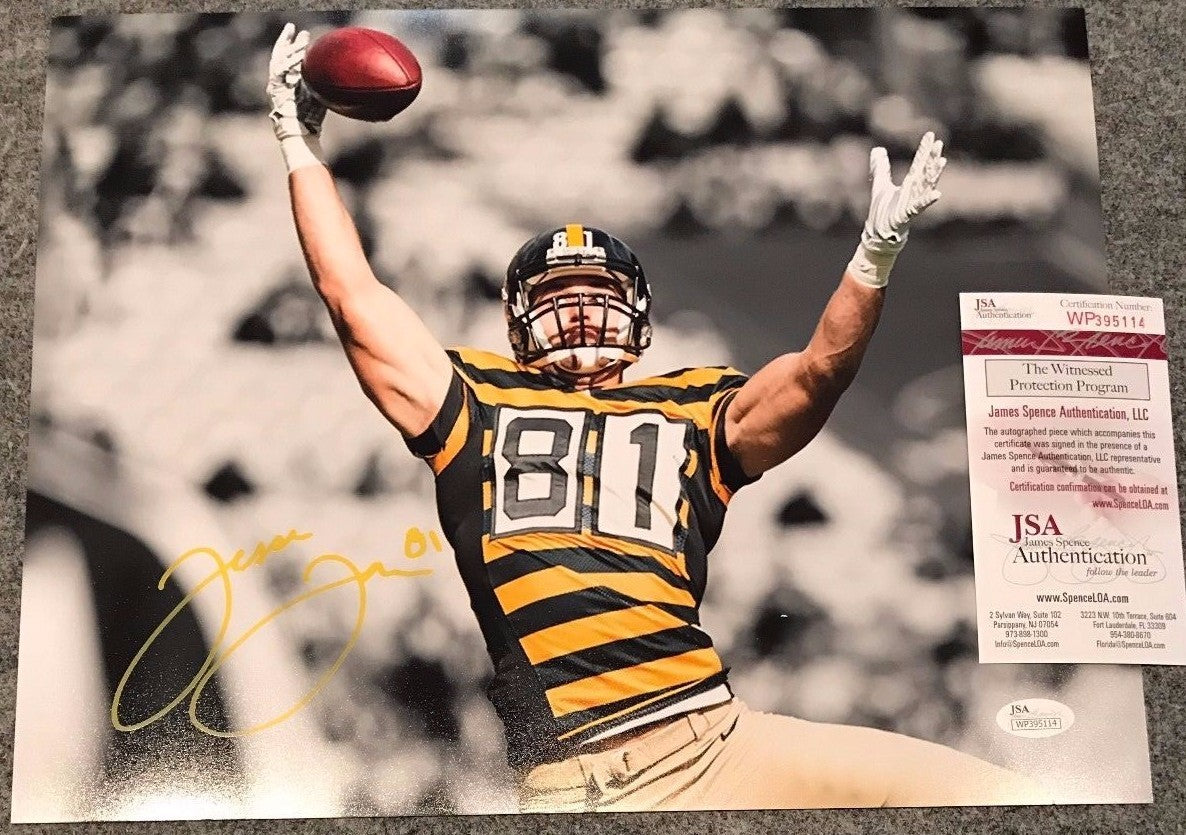 Jesse James Autographed Signed Pittsburgh Steelers 11X14 Photo Jsa Coa