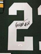 Framed Green Bay Packers Eric Stokes Autographed Signed Jersey Jsa Coa