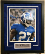 Framed Deandre Baker Autographed Signed N.Y. Giants 11X14 Photo Jsa Coa