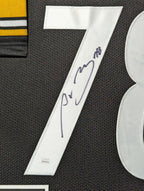 Framed Pittsburgh Steelers Alejandro Villanueva Autographed Jersey Jsa Coa