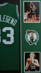 Framed Boston Celtics Larry Bird Autographed Signed Jersey Larry Bird Holo