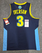 Denver Nuggets Allen Iverson Autographed Signed Jersey Jsa Coa
