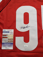 Wisconsin Badgers Keeanu Benton Autographed Signed Jersey Jsa Coa