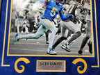 L.A. Rams Jalen Ramsey Framed In Suede Signed 16X20 Photo Jsa Coa