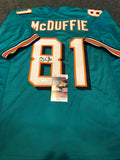 Miami Dolphins Oj Mcduffie Autographed Signed Jersey Jsa  Coa