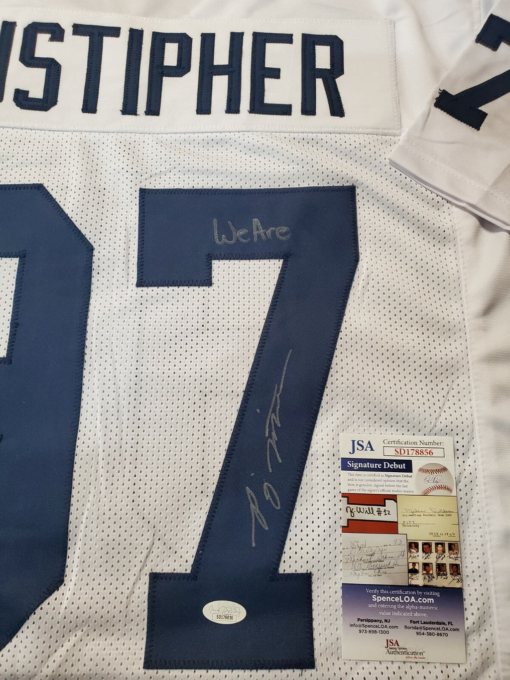 Penn State Pj Mustipher Autographed Signed Inscribed Jersey Jsa Coa