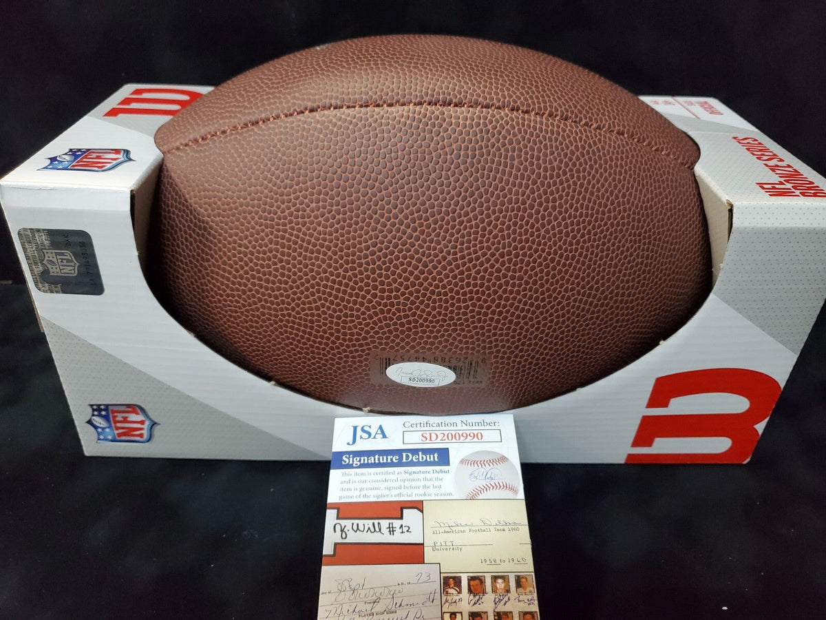 Pitt Panthers Israel Izzy Abanikanda Autographed Signed Football Jsa Coa