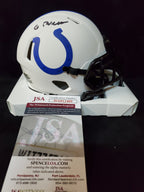 Indianapolis Colts Gary Brackett Autographed Signed Lunar Mini Helmet Jsa Coa