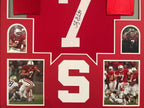 Framed Toby Gerhart Autographed Signed Stanford Cardinals Jersey Jsa Coa