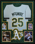 Framed In Suede Oakland A's Mark Mcgwire Autographed Signed Jersey Jsa Coa