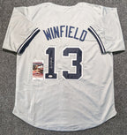 N.Y. Yankees Style Dave Winfield Autographed Signed Custom Jersey Jsa Coa