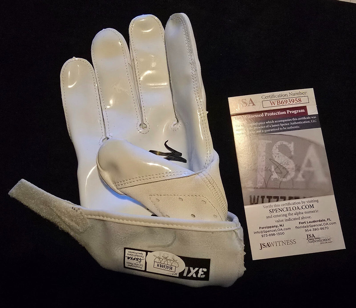 Philadelphia Eagles Nolan Smith Jr Autographed Signed Glove Jsa Coa