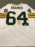 Jerry Kramer Autographed Signed Inscribed G.B. Packers Jersey Jsa  Coa