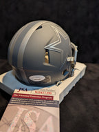 Dallas Cowboys Daron Bland Autographed Signed Slate Mini Helmet Jsa Coa