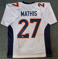 Denver Broncos Damarri Mathis Autographed Signed Jersey Jsa Coa