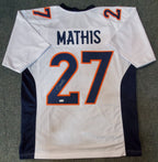 Denver Broncos Damarri Mathis Autographed Signed Jersey Jsa Coa
