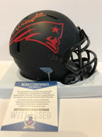 Chase Winovich Signed New England Patriots Eclipse Mini Helmet Beckett Coa