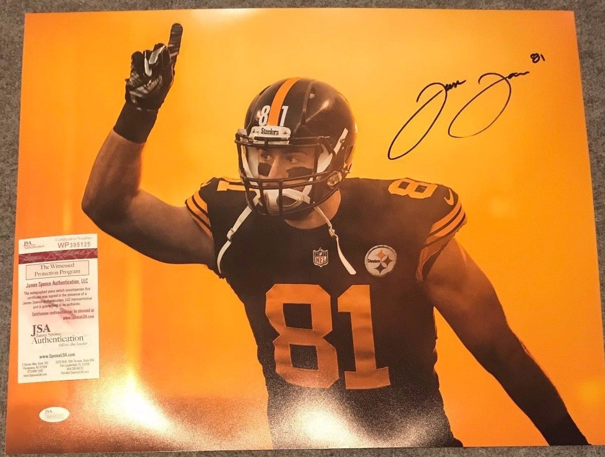 Jesse James Autographed Signed Pittsburgh Steelers 16X20 Photo Jsa Coa